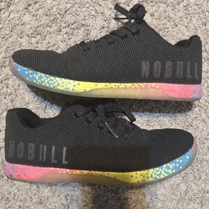 NOBULL Trainers Womens 9 Black Glitch
